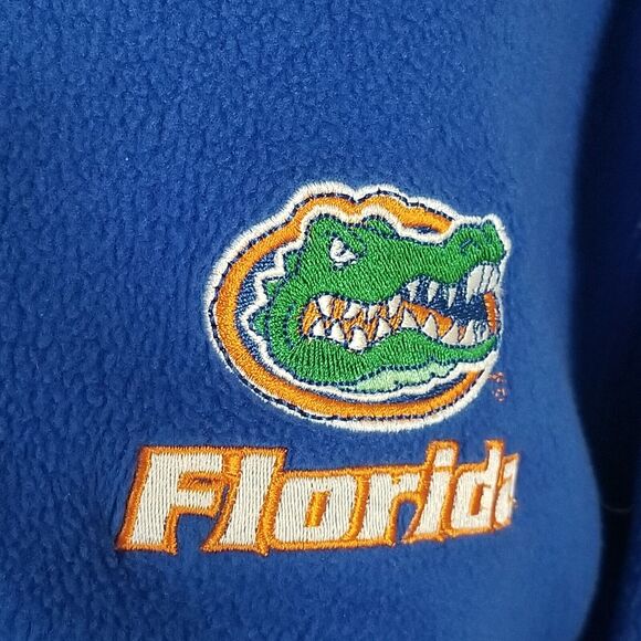 Pro Edge Florida Gators sweater jacket men's large blue fleece 1/4 zip - Picture 5 of 10
